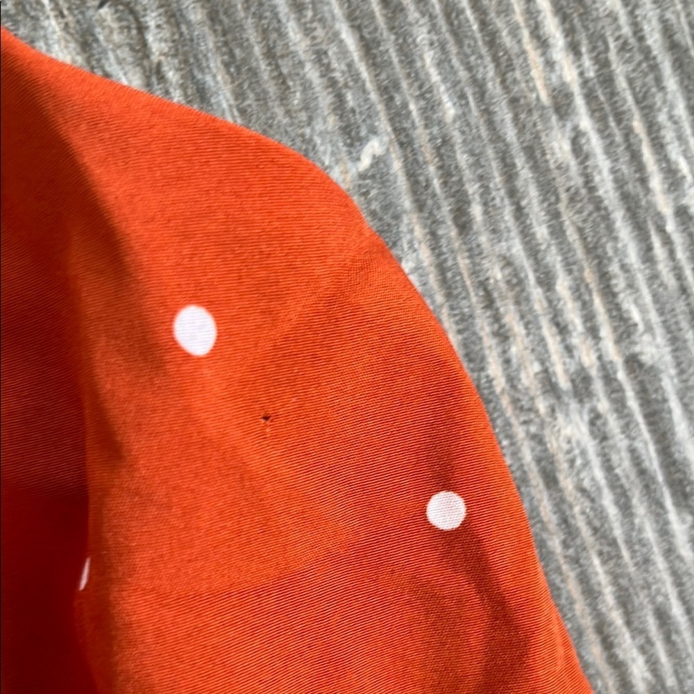 Marc Charming Orange Polka Dot Dress - Picture 5 of 10